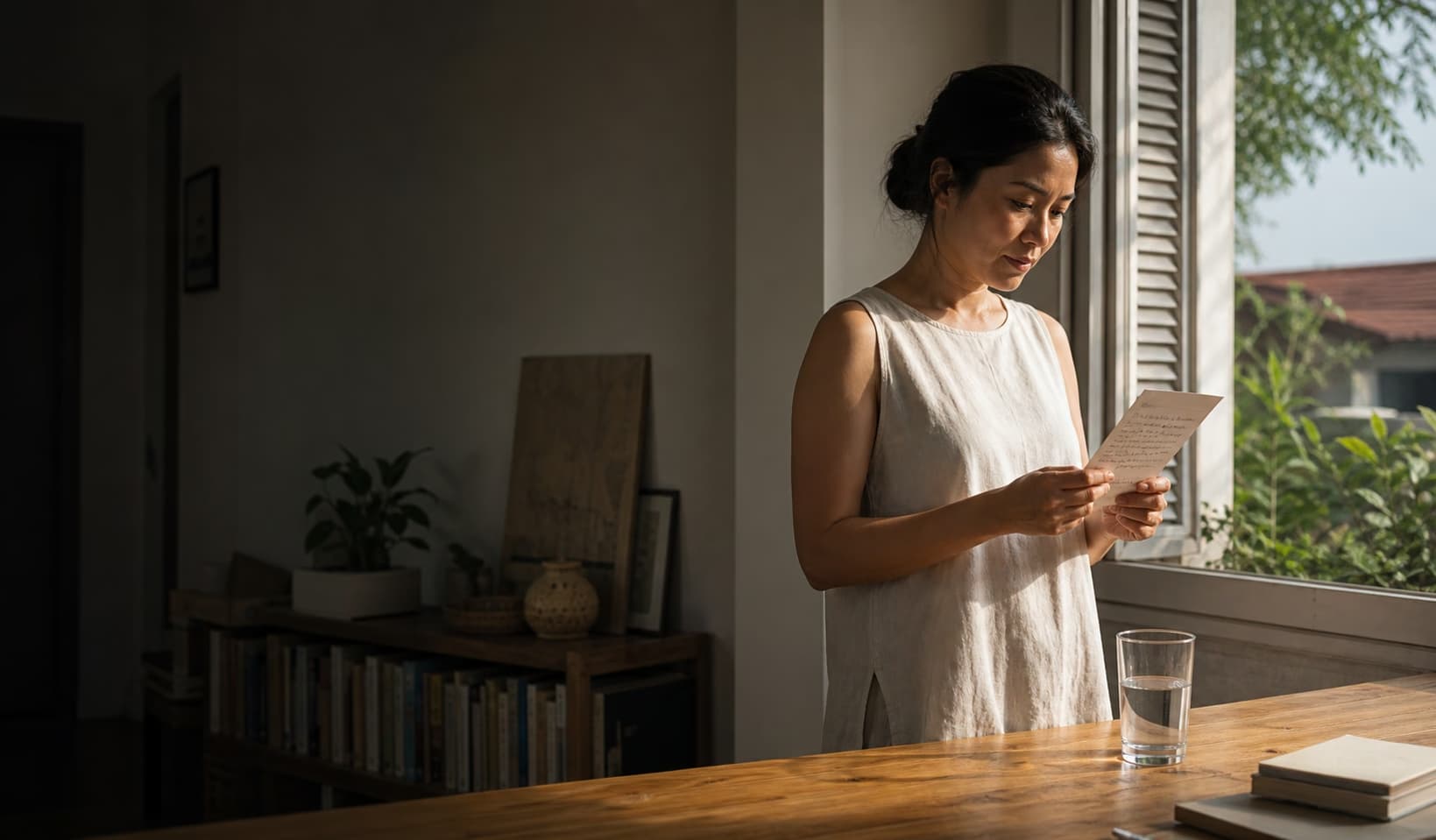 A calm evening routine at home