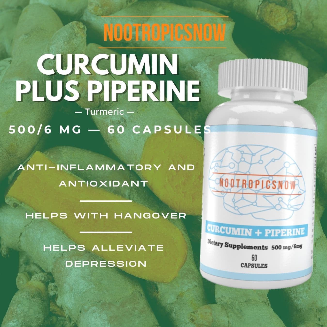 Curcumin Piperine 500mg/6mg